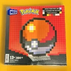 Mega Bloks Pokemon Classic Poke Ball, Pixel Art, 342 Piece Building Set NEW BNIB