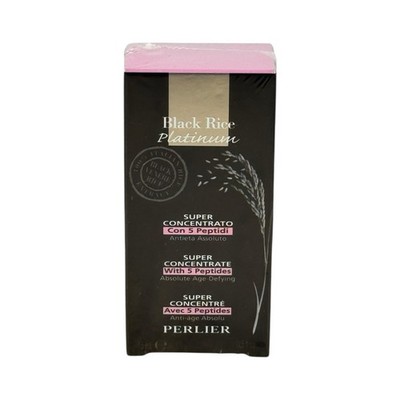 PERLIER Black Rice Platinum Super Concentrate w/ 5 Peptides *SEALED* 15ml/ 0.5oz