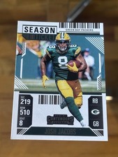 Josh Jacobs #35 Packers 2024 Panini Contenders - Season Ticket