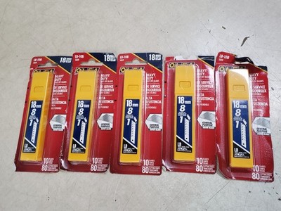 5 Packs - OLFA 5009 LB-10B Snap-Off Heavy Duty Blade, 10/Pack
