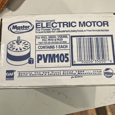 MasterFlow Buildsite PVM105/110 Replacement Motor