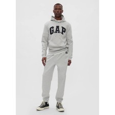 GAP Logo Sweatshirt Hoodie Sweatpants Set 2 Pc Athleisure Loungewear Mens Sz S