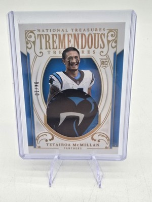 2025 National Treasures Tremendous Treasures RC Tetairoa Mcmillan 4/10 JERSEY #