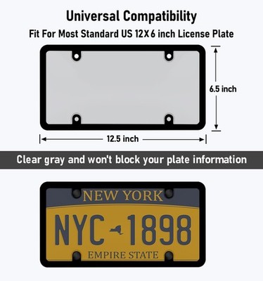 Clear License Plate Covers In License Plate Covers - Foto 5