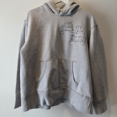 American Eagle Men's Vintage Pullover Hooded Y2K Logo Sweatshirt Large