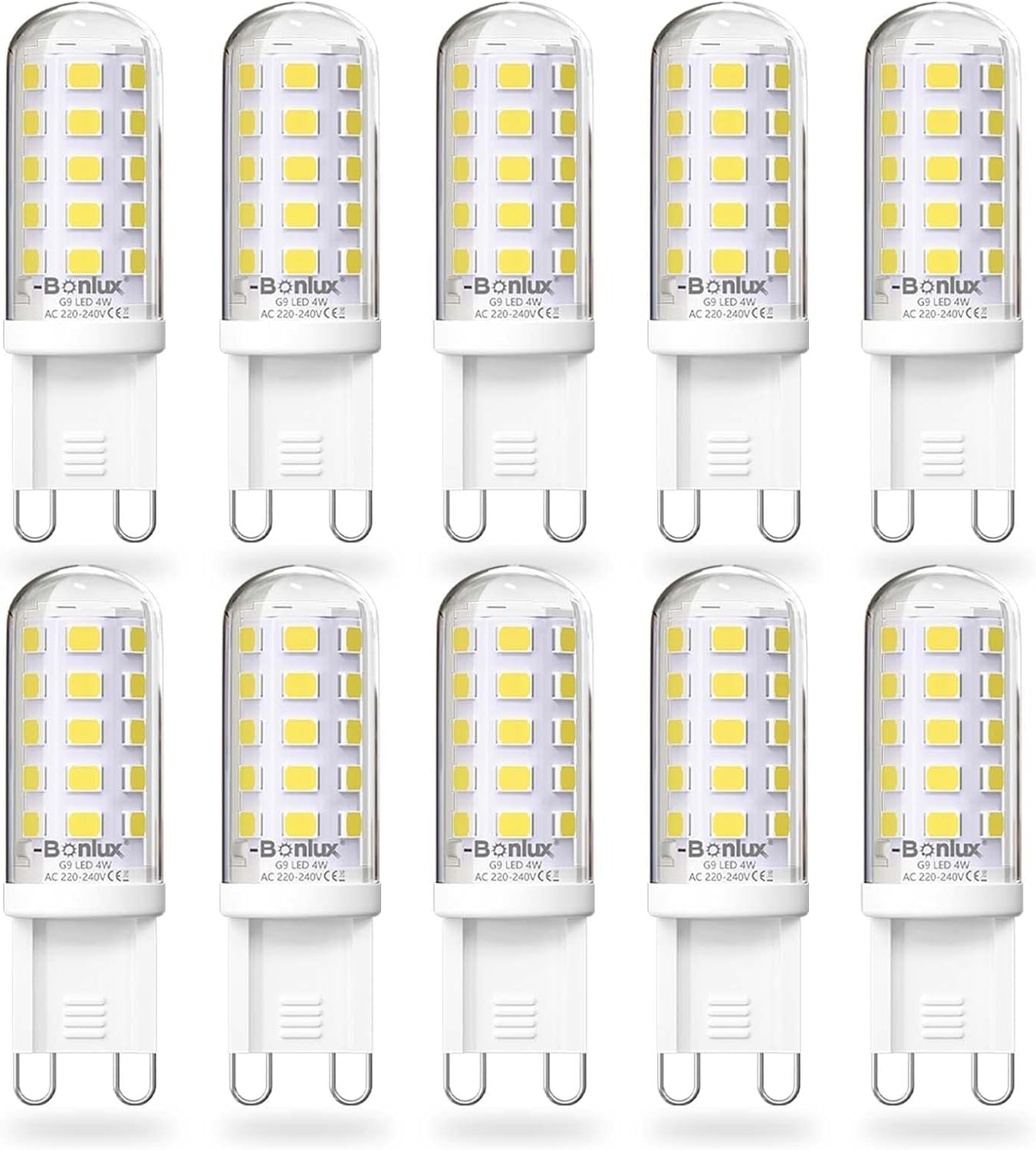 Bonulx G9 LED 4W 6000K: Lampadine Luce Fredda Sostituzione Alogene 40W