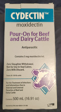 Cydectin Pour-on For Beef And Dairy Cattle Moxidectin 500mL Exp. 1/27 New In Box