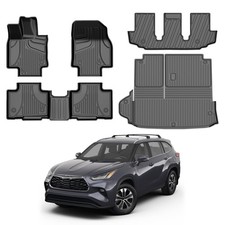 TTX LIGHTING Floor Mats Cargo Liner Compatible with Toyota Highlander 2020-...