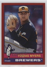 2025 Topps Heritage Red Border Tobias Myers #137 2k3