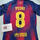 Pedri #8 Signed Barcelona FC Home Soccer Jersey With COA