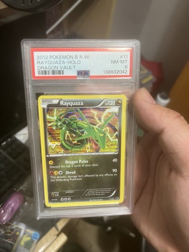 Rayquaza graded PSA 8 for sale on eBay