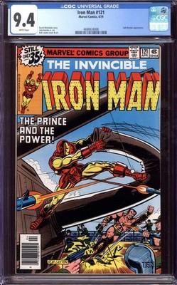 IRON MAN #121 CGC 9.4 WHITE PAGES // SUB-MARINER APP MARVEL COMICS 1979