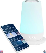 Baby Sound Machine & Night Light | Toddler Sleep Trainer, White Noise, Portable