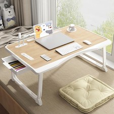 Laptop Desk for Bed, Laptop Bed Tray Table with Storage Drawer and Cup Holder...