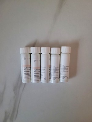 5 New Sample Size Glo Skin beauty Hydra-Bright Pro 5 Liquid Exfoliant .23 fl oz
