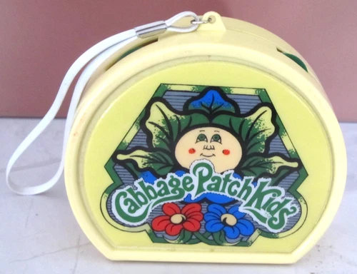 Vintage 1983 Cabbage Patch Kids AM Radio with Carrying Strap WORKS