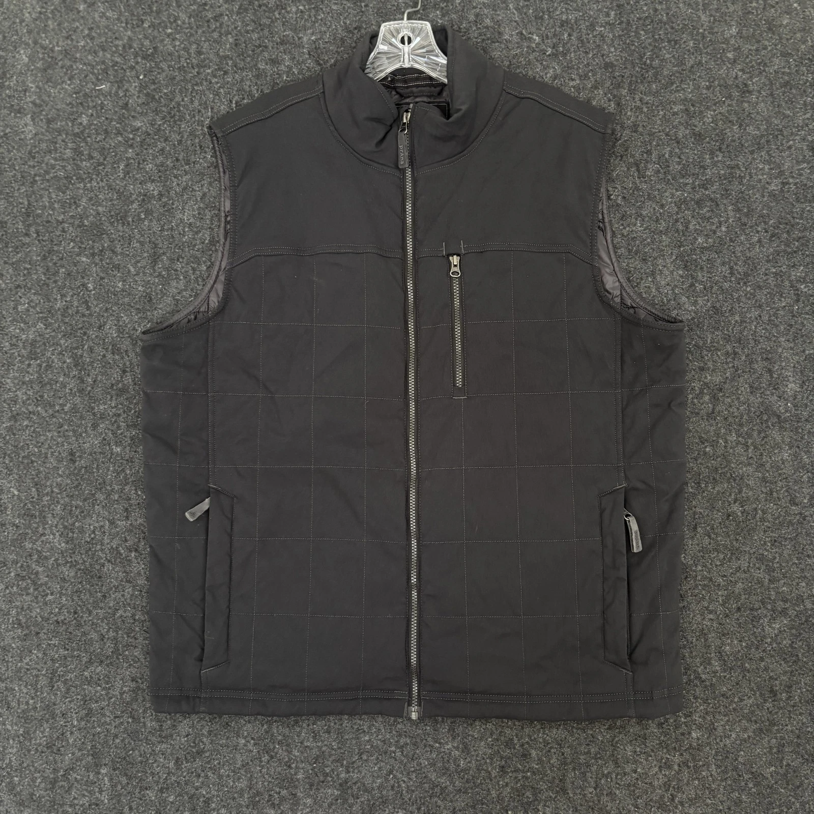 PrAna Zion Quilted Vest Men's XXL Black Full Zip Pockets Insulated Softshell
Opens in a new window o
