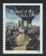 Scott 5064- Abrogation Stamp Act, 1766- Forever Stamp- MNH (S/A) 2016- Neuf