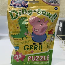 Peppa Pig Dino 24pc Cardboard Interlocking Puzzle Age 4-7 MPN PP6358-01