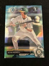 2017 1st Bowman Draft Chrome Kevin Merrell Sky Blue Refractor /399 (RC) Rookie