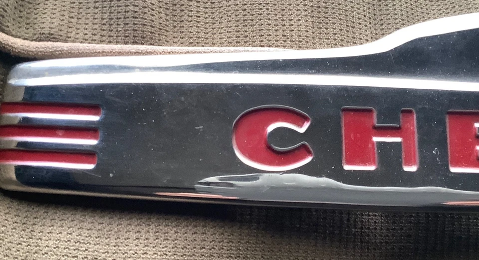 1947 1948 1949 1950 1951 1952 1953 CHEVROLET TRUCK front HOOD EMBLEM STAINLESS - Image 2 of 4