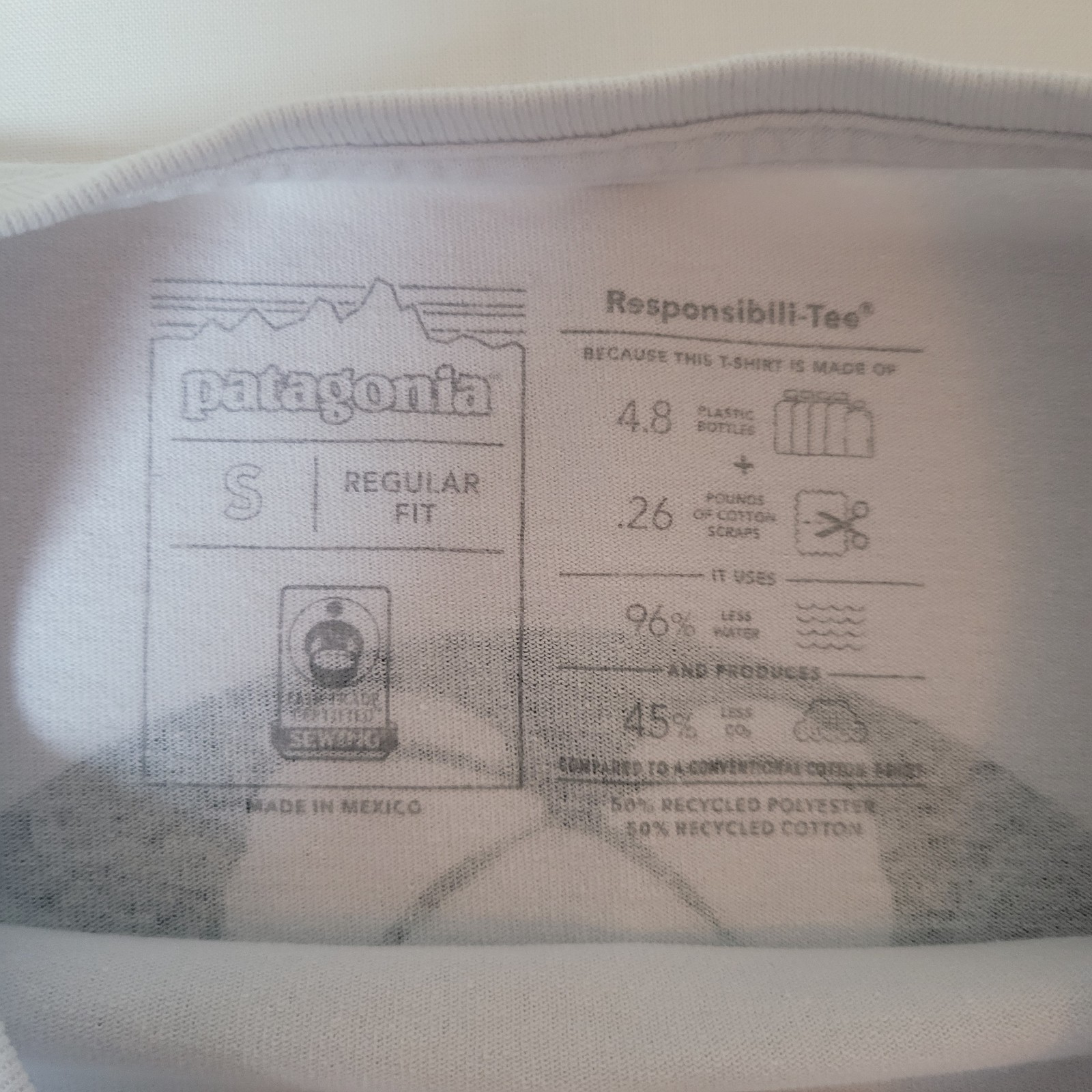 Patagonia Men’s Small White Gerry Lopez Responsibili-Tee Surf Graphic T-Shirt thumbnail 3