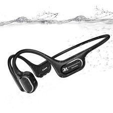 Bone Conduction Swimming Headphones, IP68 Waterproof Earbuds with MP3 Player,...