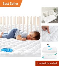 Fitted Waterproof Crib Mattress Protector Sheet - Ultra Soft Microfiber 52"x28"