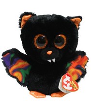 Ty Beanie Boos- Scarem the Halloween Bat, Glitter Eyes, MWMT Stuffed Animal Toy