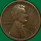 1913-S Lincoln Wheat Cent Very Good VG Coin #39527