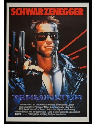 Poster Terminator Arnold Schwarzenegger James Cameron Kino Poster W50