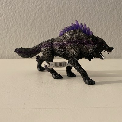 Schleich Eldrador Shadow Wolf Toy Figure 7 Inch Imaginative Playset For Kids