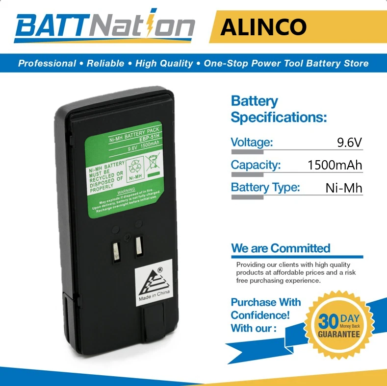 Batterie talkie walkie ALINCO 3.6V 700mAh - Batterie(s) - EBP-25N ; EBP25N-NX - Téléphonie