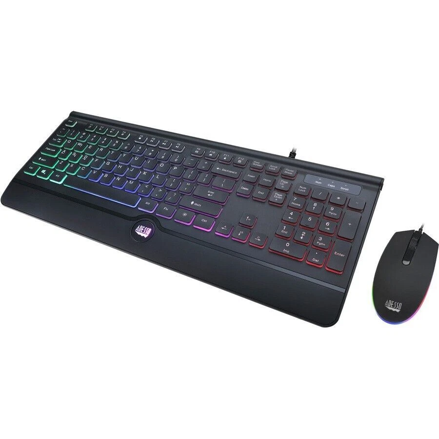 Adesso AKB-137CB 104-Key EasyTouch Gaming Illuminated USB Keyboard Mouse Combo - Image 4 of 4