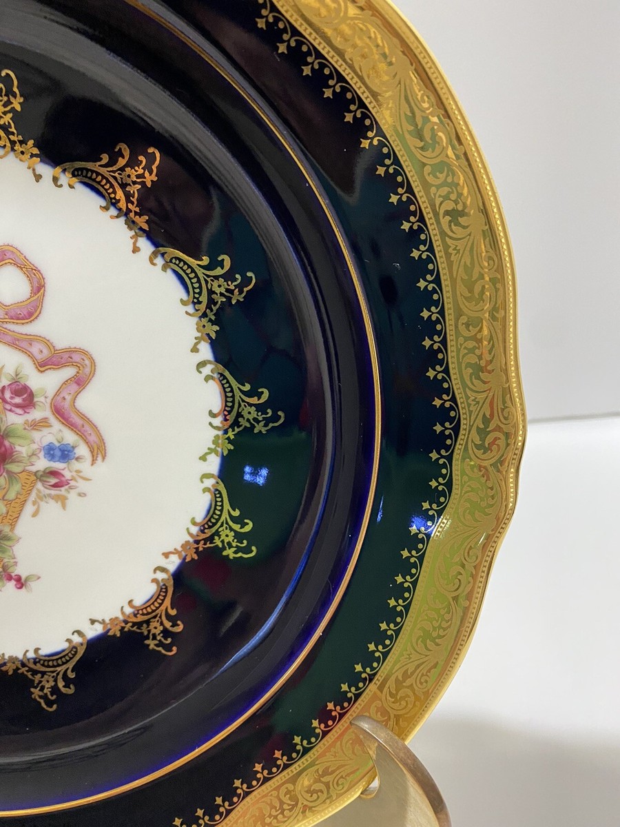 Limoges PARTHENON プレート 皿 ネイビー&ゴールド Limoges PARTHENON プレート 皿 ネイビー&ゴールド Limoges