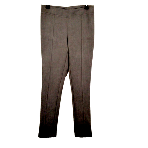 Andrew Marc Pants Womens Small Pull On Brown Taupe Soft Stretch Faux Suede