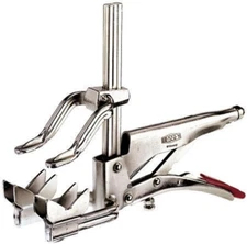 Pipe Gripping Plier and Clamp All in One - 4.5 in Jaw Capacity - 2.75 in Throat