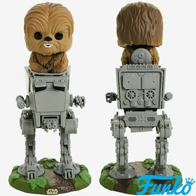 Funko POP #236 Star Wars Chewbacca with AT-ST Deluxe Figure New