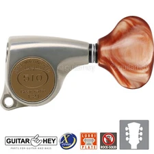 NEW Gotoh SGL510Z-CL5 Tuning Keys Set 1:21 Ratio 3x3 - ANTIQUE X-FINISH NICKEL