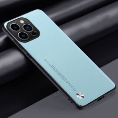 For iPhone 16e 16 15 Plus 14 13 Pro Max Shockproof Magnetic Leather Glossy Case