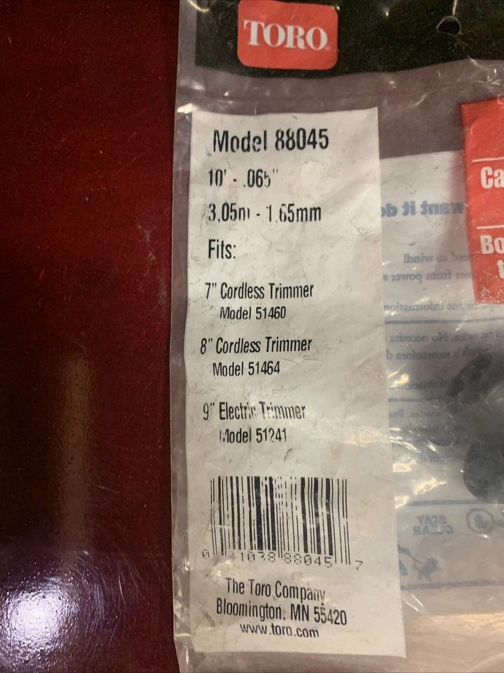 TORO OEM 0.065 x 10'  trimmer Spool 88045 Fits 51241 51460 - Image 2 of 4