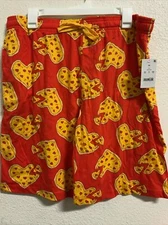 🍕 bioworld mens pajama pizza with hearts shorts XL🆕