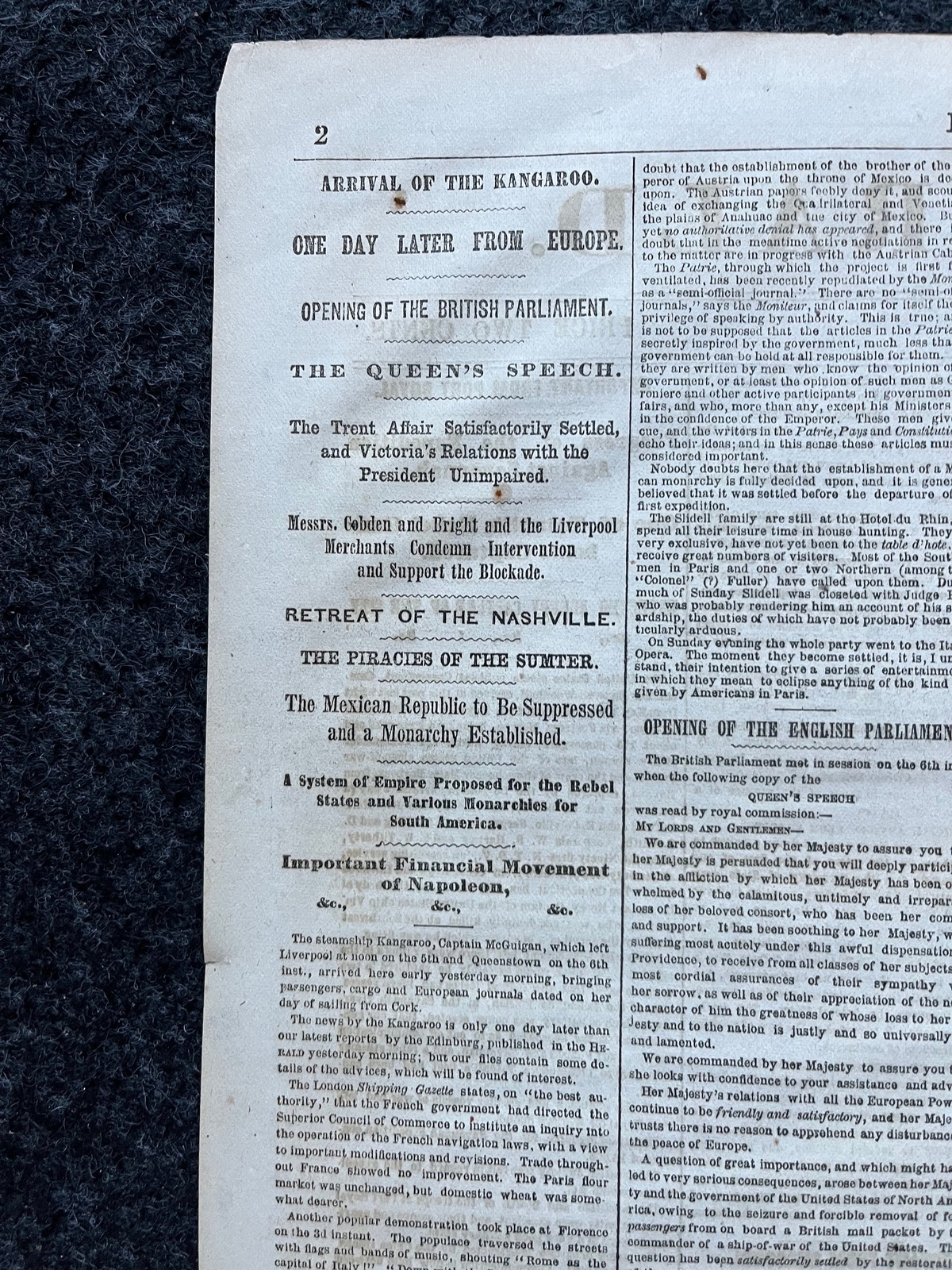 1862 Original Civil War Newspaper, Battle and Surrender of Clarksville to Union eBay