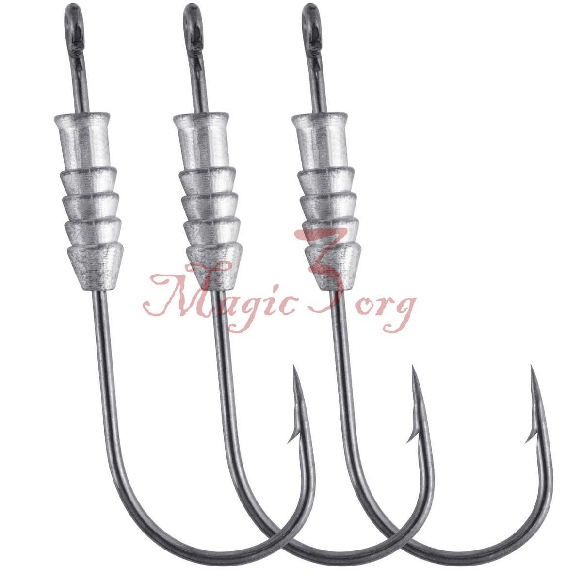 20pcs Fishing Weighted Hooks Weedless Lead Swimbait Lure Jig Head #2/0-#6/0  | eBay
