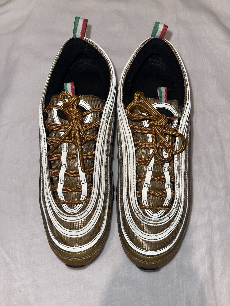 Nike Air Max 97 Italy Gold in Size 9.5 Mens Sneakers
