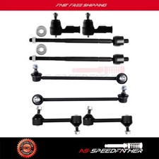 Front Suspension 8pcs Sway Bar Tie Rods Kit Parts For Hyundai Tiburon 2003-2008