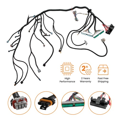Engine Wiring Harness for LS1 Vortec T56/4L80E DBW For Chevrolet Cadillac - Picture 3 of 12