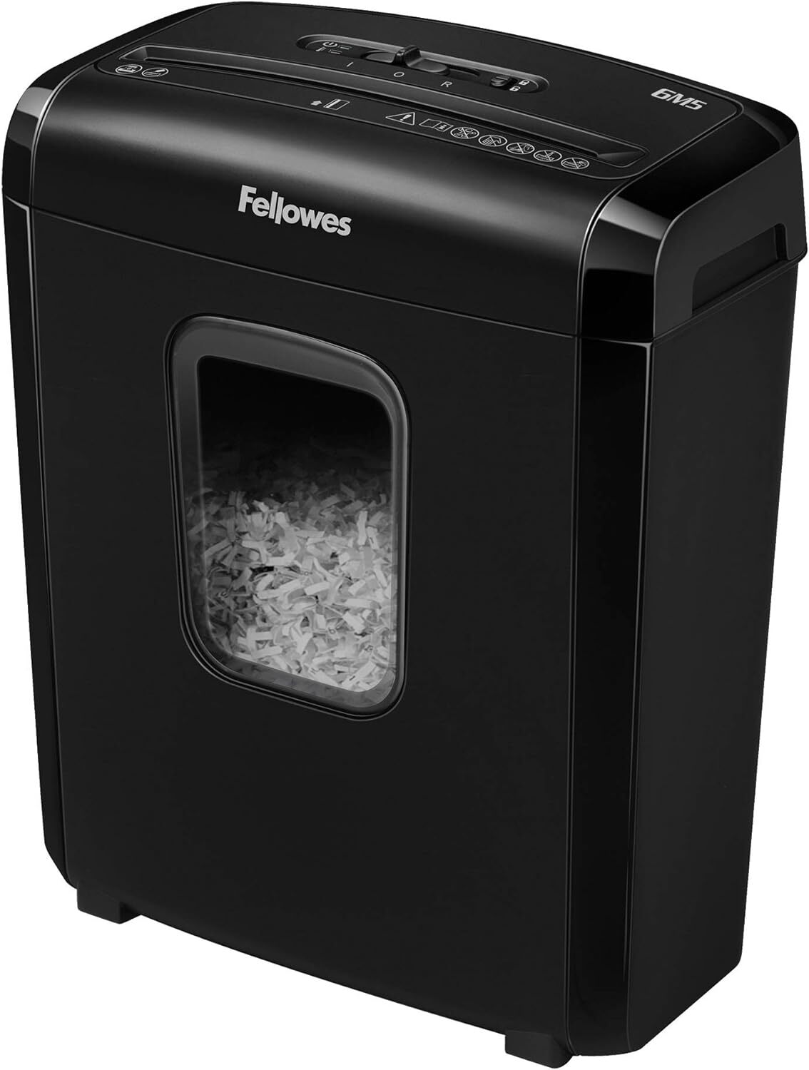 Powershred 6ct Cross-Cut Paper Shredder - Black，4 Gallon-image