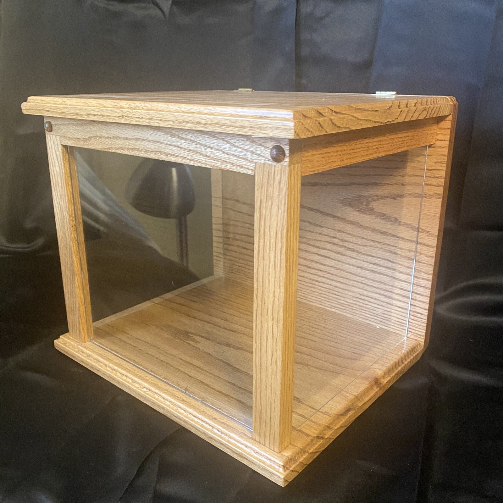Handmade Wood (OAK) and Glass Tabletop Display Case eBay