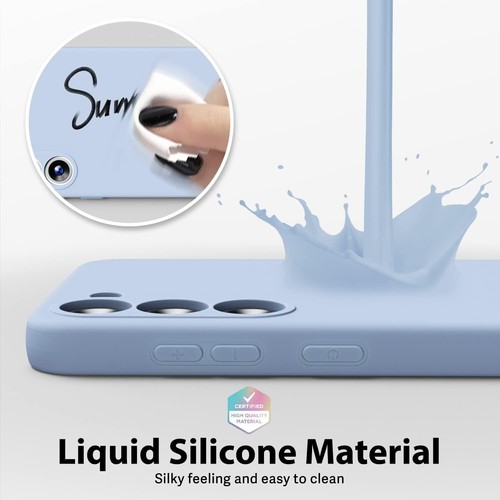 Funda de silicona a prueba de golpes para teléfono Samsung Galaxy S24 FE + vidrio templado - Imagen 27 de 45